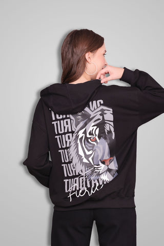 FIERCE OVERSIZED HOODIE - CLASSIC BLACK