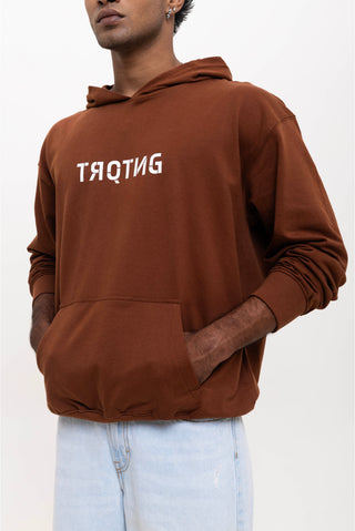FIERCE OVERSIZED HOODIE - MAHOGANY