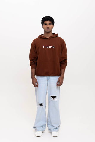 FIERCE OVERSIZED HOODIE - MAHOGANY