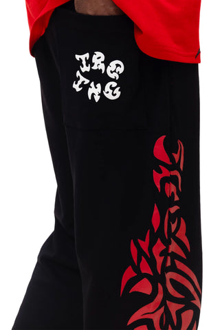 OBSIDIAN FLAME JOGGERS - OBSIDIAN BLACK
