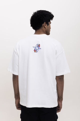 TROPICAL KISS TEE-SHIRT - STONE IVORY