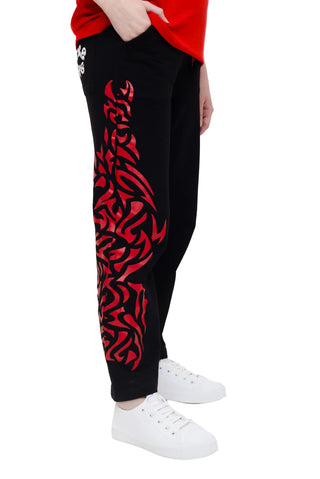 OBSIDIAN FLAME JOGGERS - OBSIDIAN BLACK