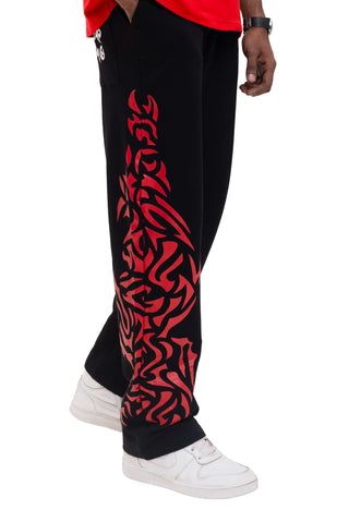 OBSIDIAN FLAME JOGGERS - OBSIDIAN BLACK