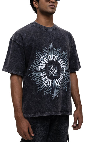 BARELY SANE OVERSIZED T-SHIRT - ASH STORM