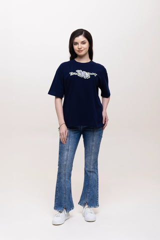 BACK TALK OVERSIZED TEE-SHIRT - CODE DEEP