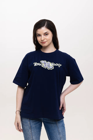 BACK TALK OVERSIZED TEE-SHIRT - CODE DEEP