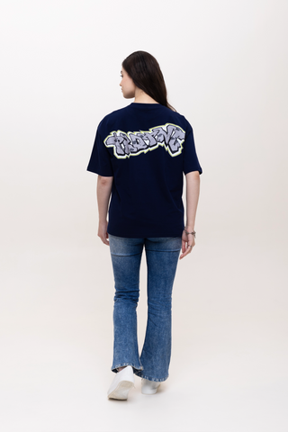 BACK TALK OVERSIZED TEE-SHIRT - CODE DEEP