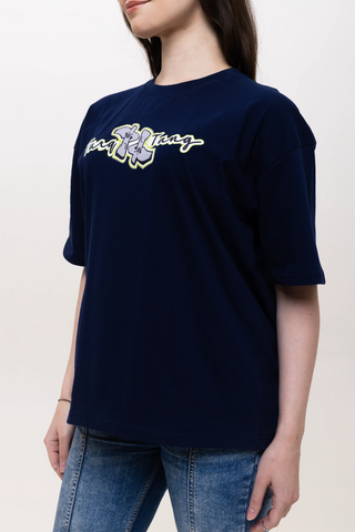 BACK TALK OVERSIZED TEE-SHIRT - CODE DEEP