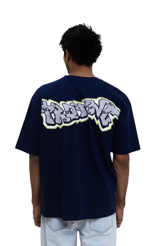 Turqtang's BACK TALK OVERSIZED TEE-SHIRT - CODE DEEP