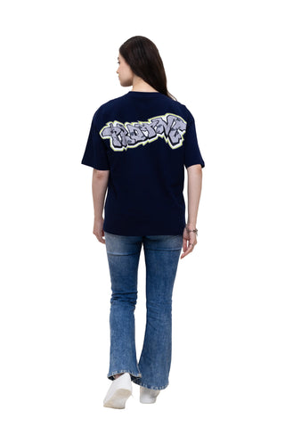 Turqtang's BACK TALK OVERSIZED TEE-SHIRT - CODE DEEP
