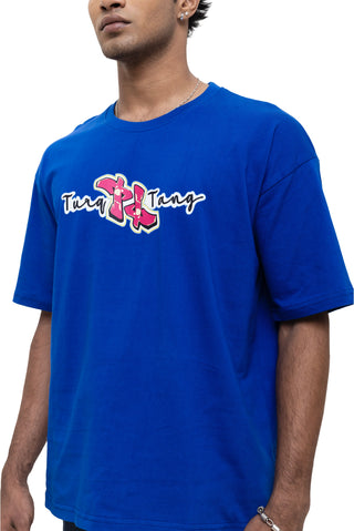 Turqtang's Turqtang's BACK TALK OVERSIZED T-SHIRT - CODE SAPPHIRE