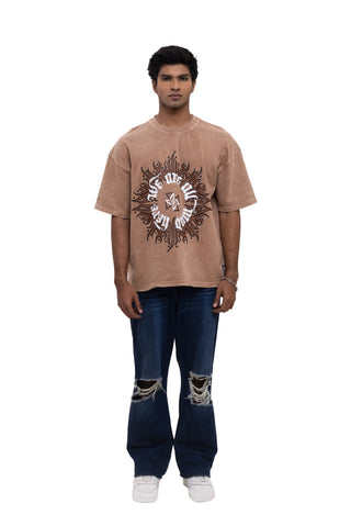 BARELY SANE OVERSIZED T-SHIRT - DESERT DUST