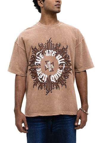 BARELY SANE OVERSIZED T-SHIRT - DESERT DUST