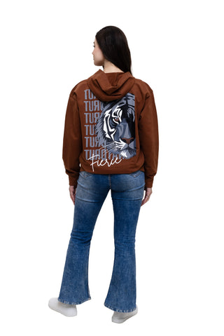 TURQTANG Fierce Oversized Hoodie in Mahogany – Premium comfort with bold street-style attitude.