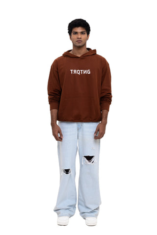 TURQTANG Fierce Oversized Hoodie in Mahogany – Premium comfort with bold street-style attitude.