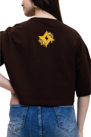 Turqtang's HEY HONEY CROP TOP - MOCHA MUSE