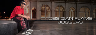 OBSIDIAN FLAME JOGGERS - OBSIDIAN BLACK