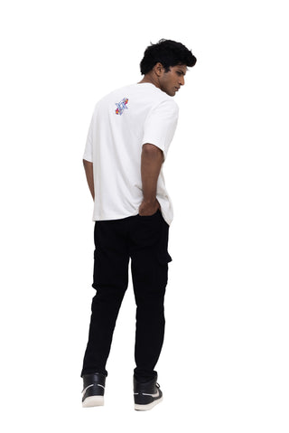 TURQTANG Tropical Kiss T-Shirt in Stone Ivory – relaxed streetwear tee with premium comfort.