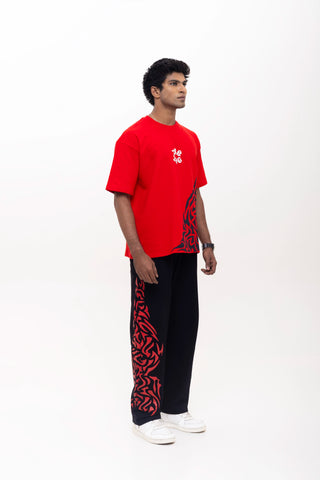 TURQTANG'S THE TATTOO THEORY COLLECTION JOGGERS SET OBSIDIAN FLAME