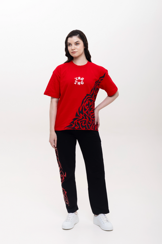 TURQTANG'S THE TATTOO THEORY COLLECTION JOGGERS SET OBSIDIAN FLAME