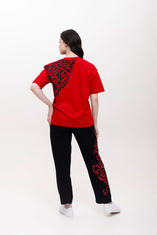 TURQTANG'S THE TATTOO THEORY COLLECTION JOGGERS SET OBSIDIAN FLAME