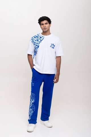 TURQTANG'S THE TATTOO THEORY COLLECTION JOGGERS SET SAPPHIRE SMOKE