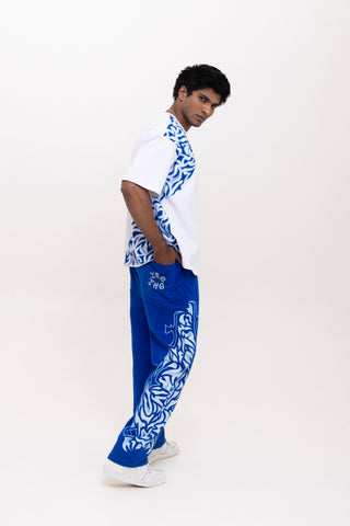 TURQTANG'S THE TATTOO THEORY COLLECTION JOGGERS SET SAPPHIRE SMOKE