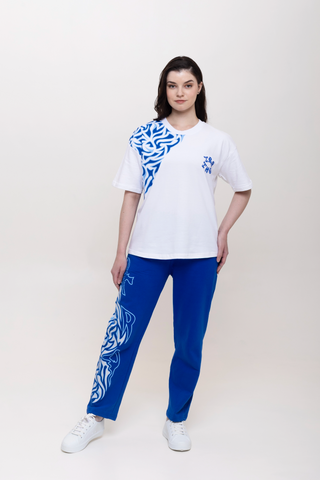 TURQTANG'S THE TATTOO THEORY COLLECTION JOGGERS SET SAPPHIRE SMOKE