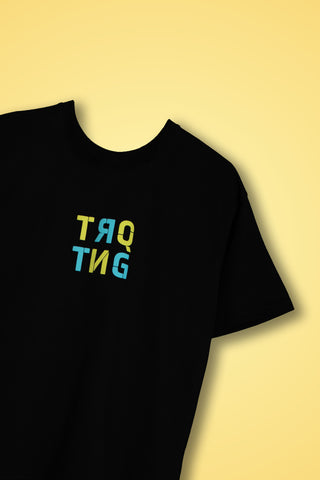 DRAGONFLY OVERSIZED TEE-SHIRT -  CLASSIC BLACK