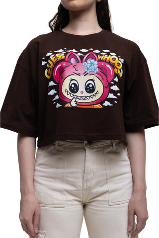 TURQTANG Iconic Crop Top Mini Mischief Edition in Walnut Whimsy – Playful and trendy crop top.