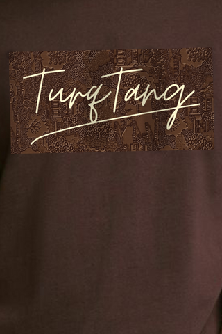 Men's and Women's Cocoa Crush oversized T-shirt in classic color print